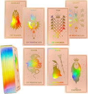 Pink Foiled Tarot Cards