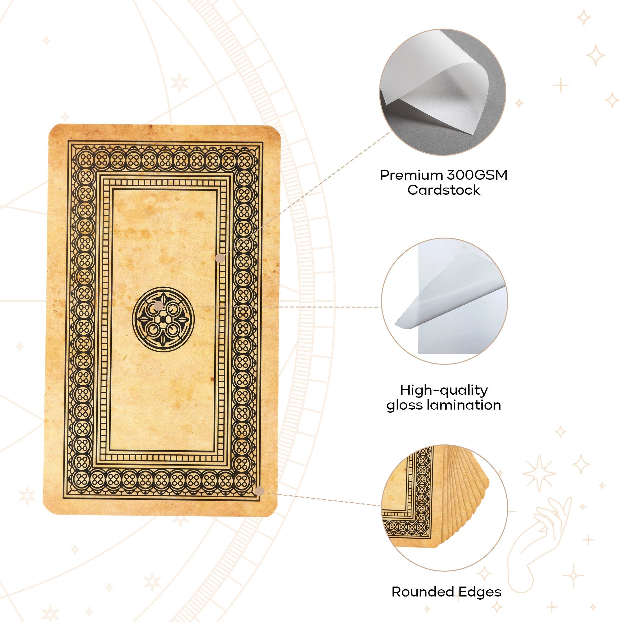 Light Vintage Tarot Cards