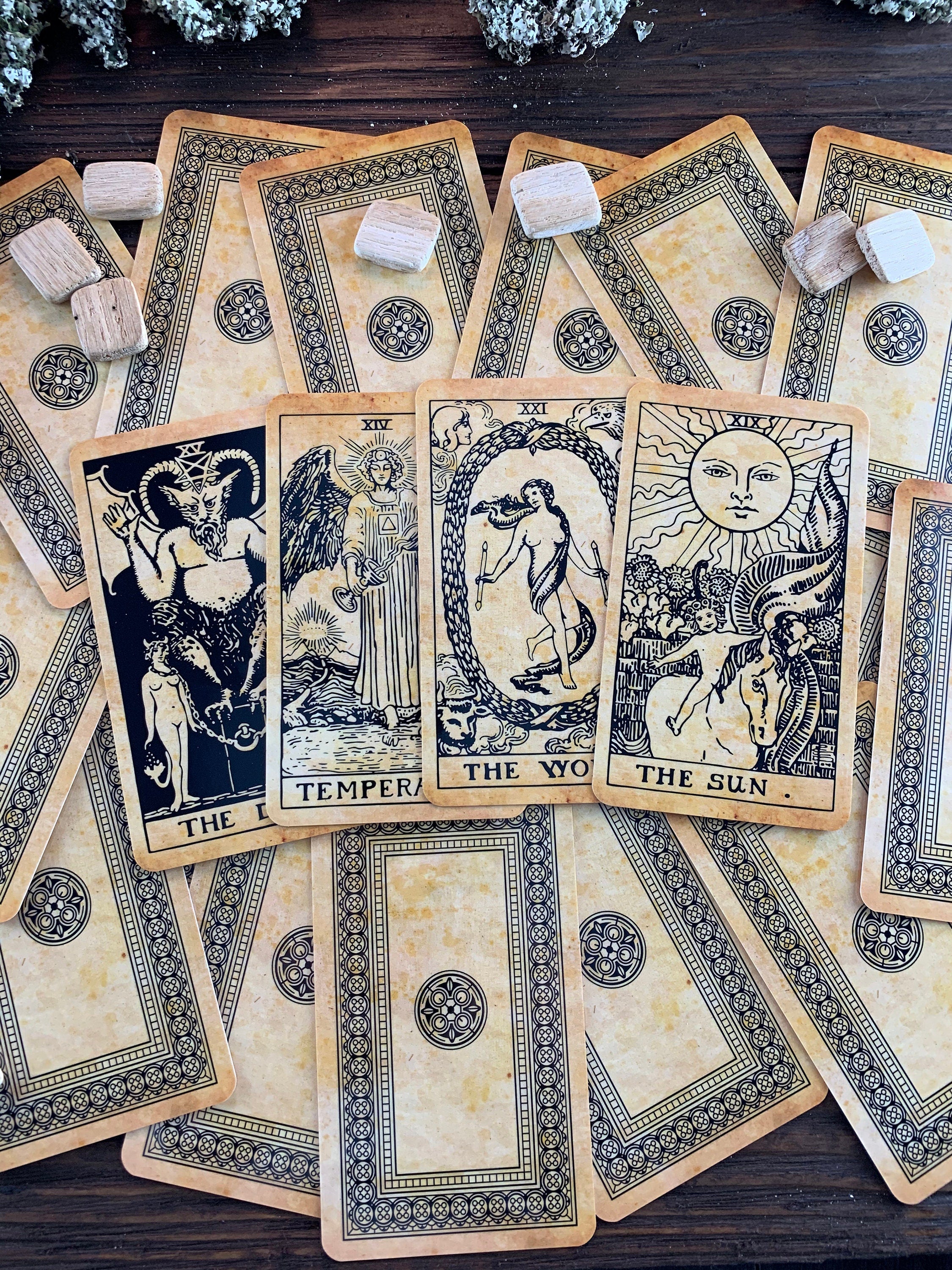 Light Vintage Tarot Cards