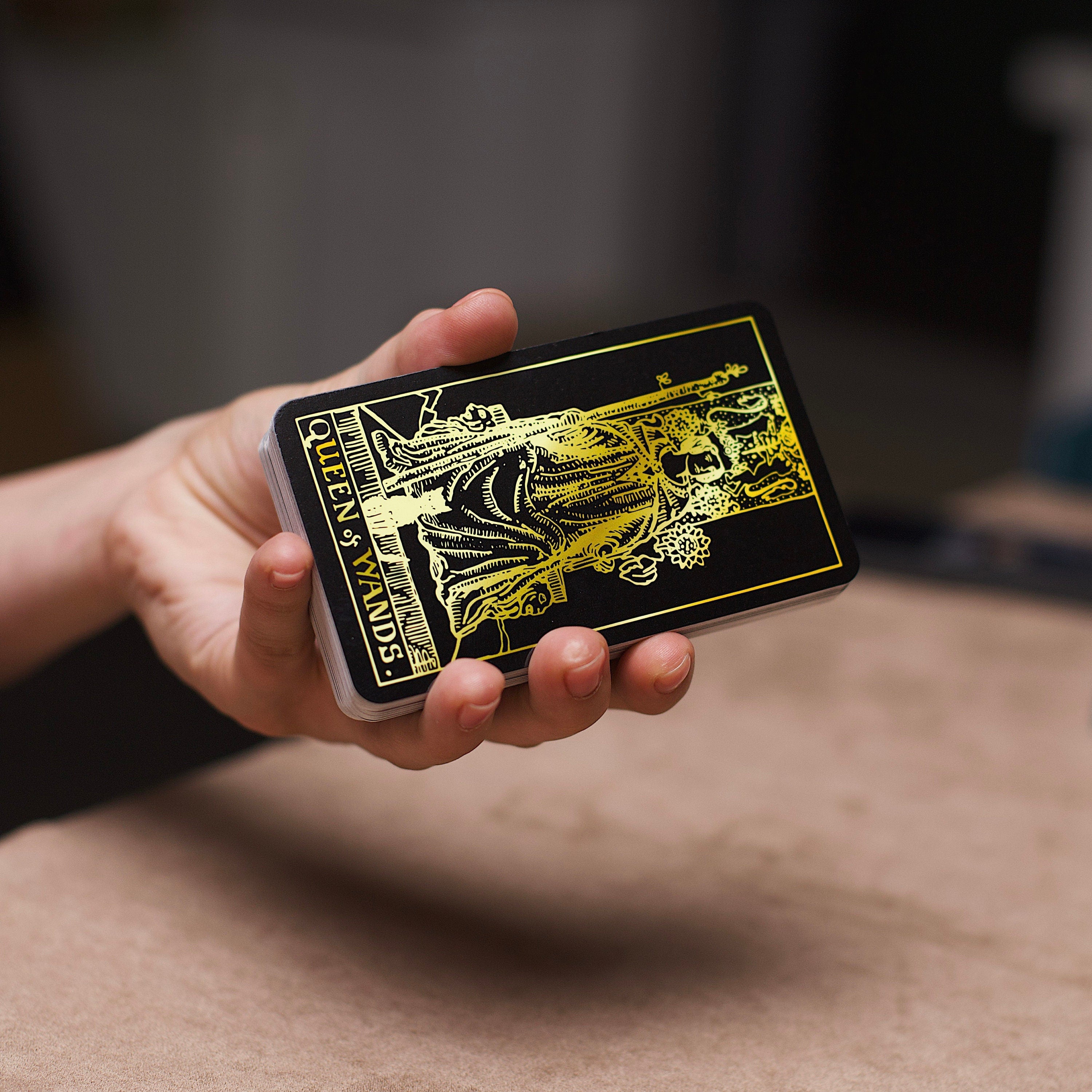 Black and Gold Tarot Cards