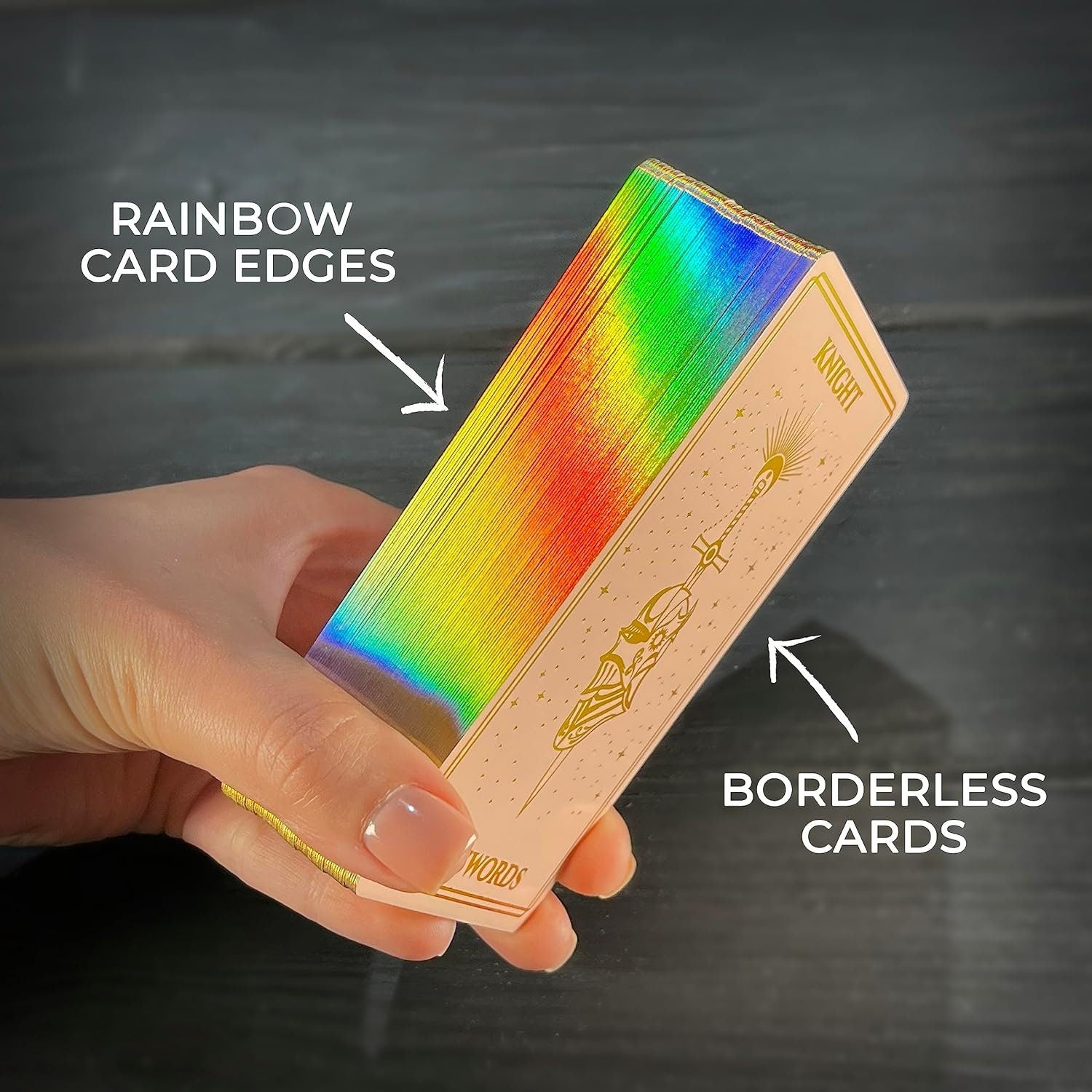 Pink Foiled Tarot Cards