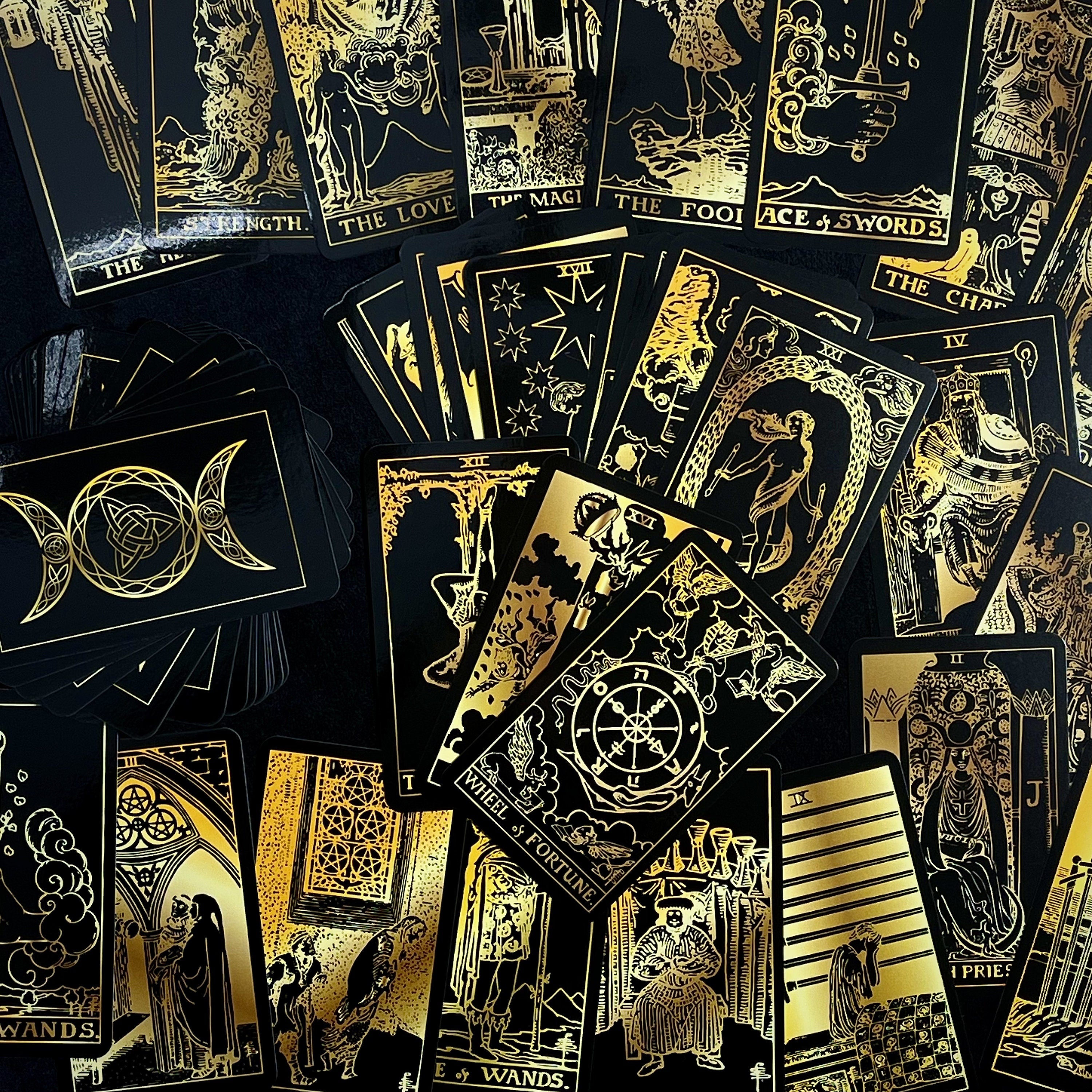 Black and Gold Tarot Cards