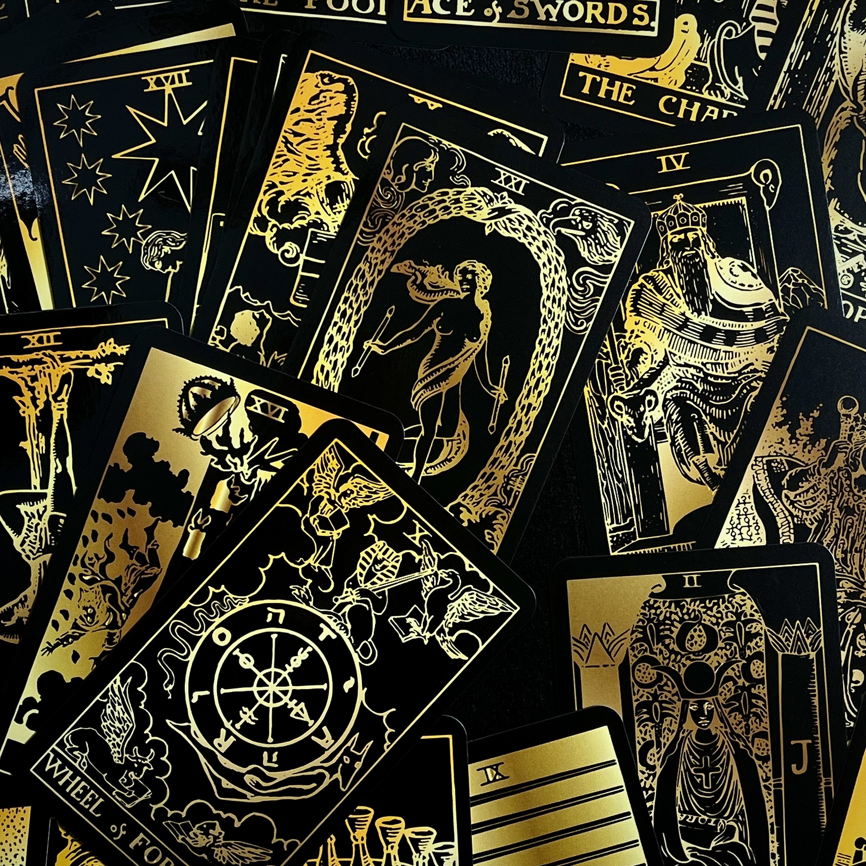 Black and Gold Tarot Cards