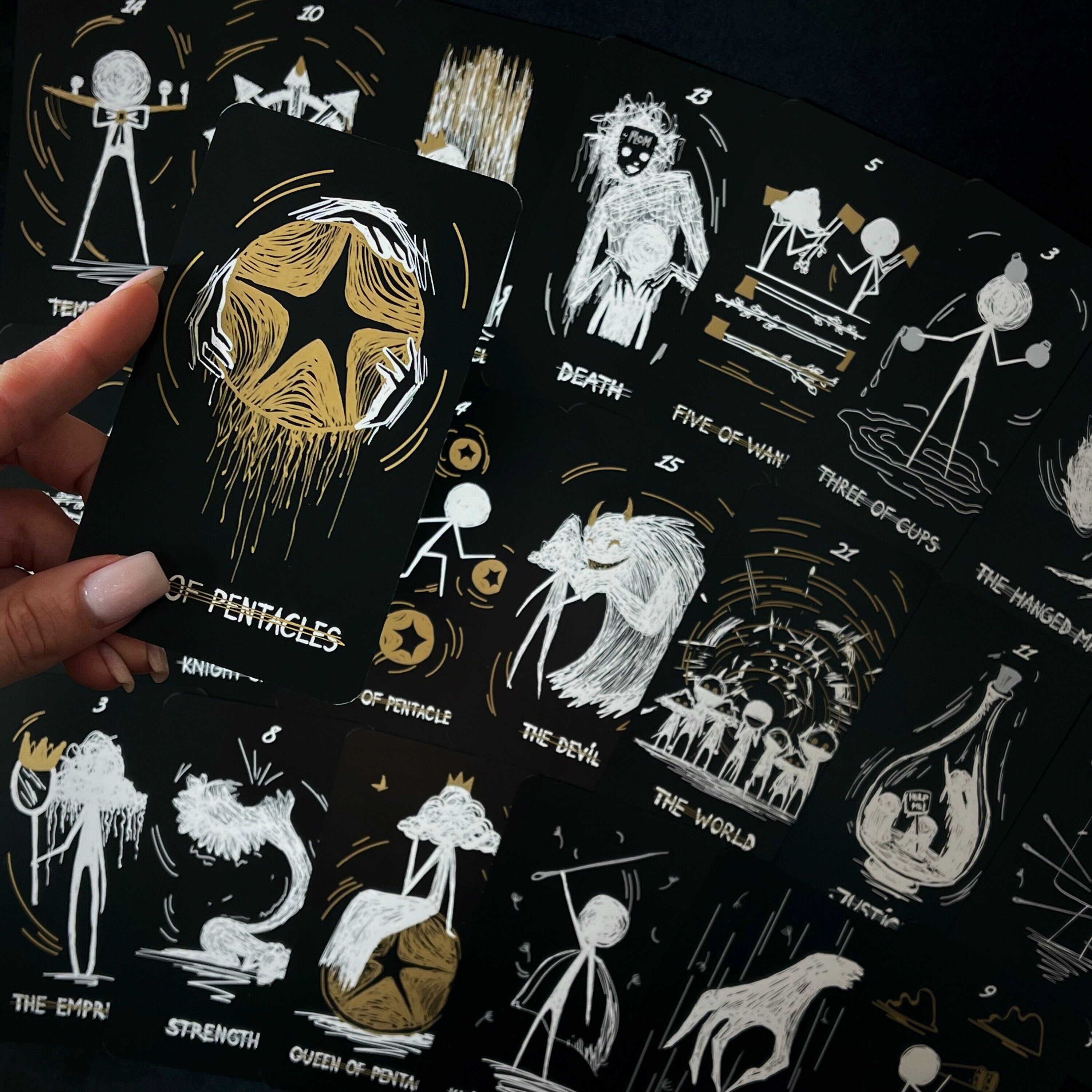 Black Fatality Tarot Cards