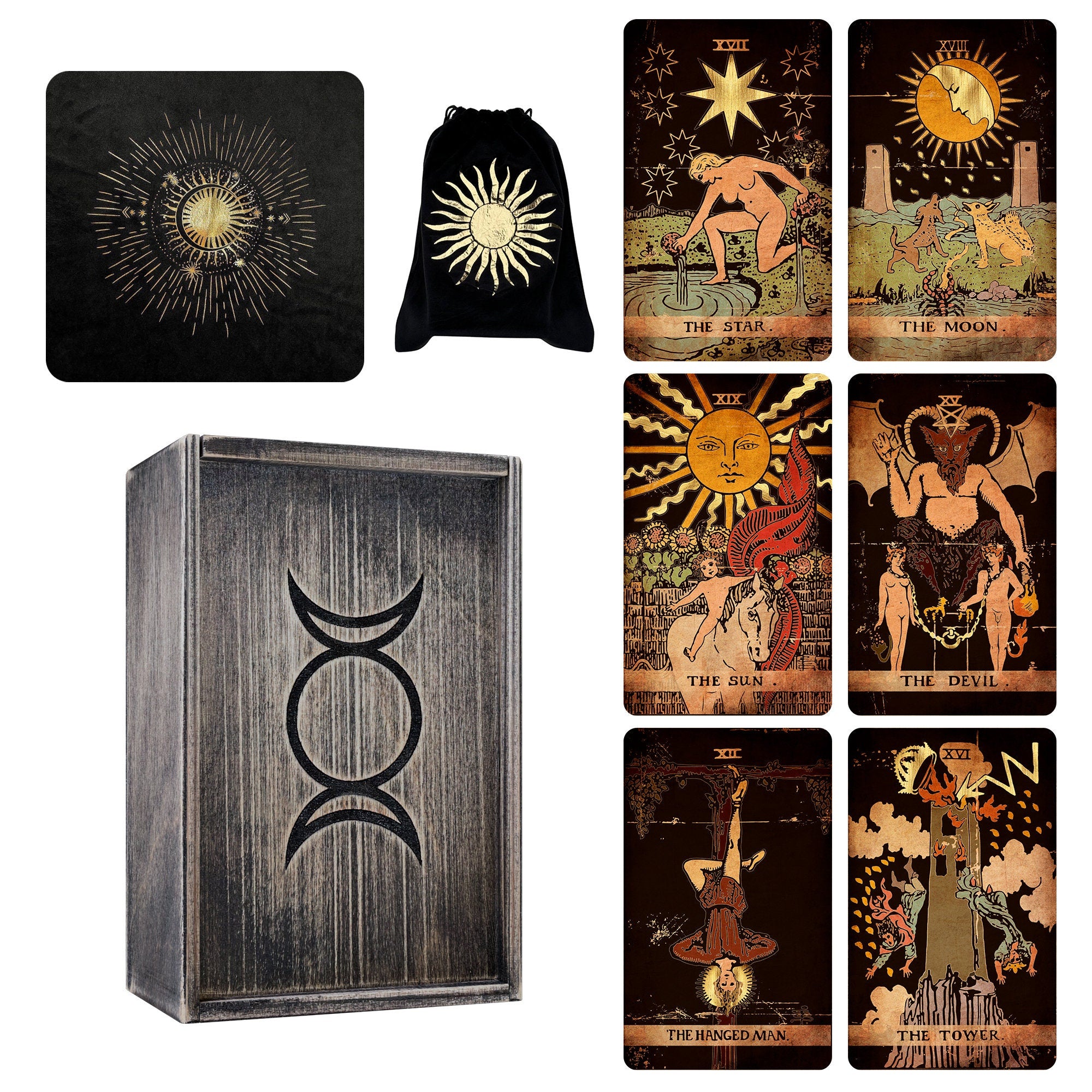 Black Tarot Cards