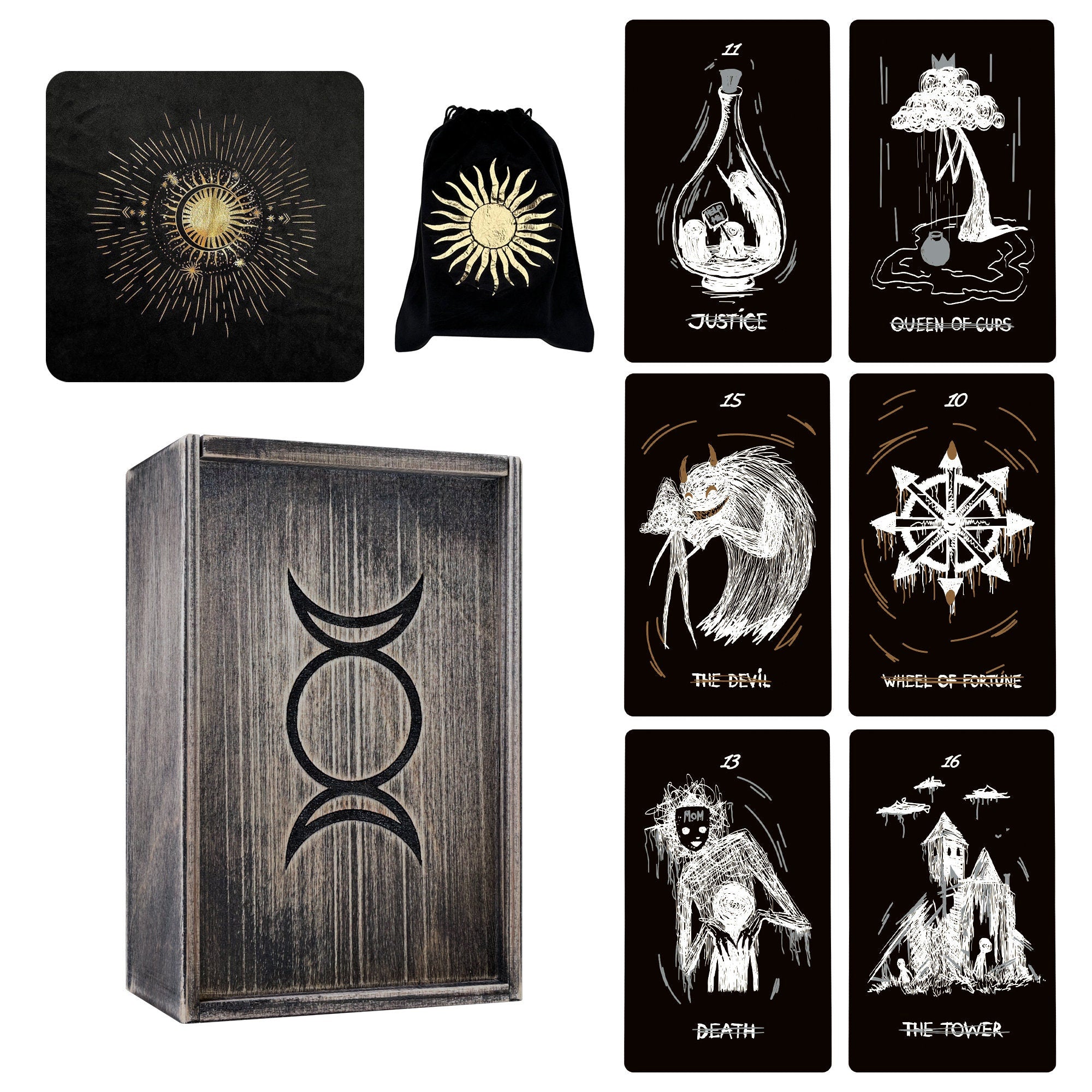 Black Fatality Tarot Cards