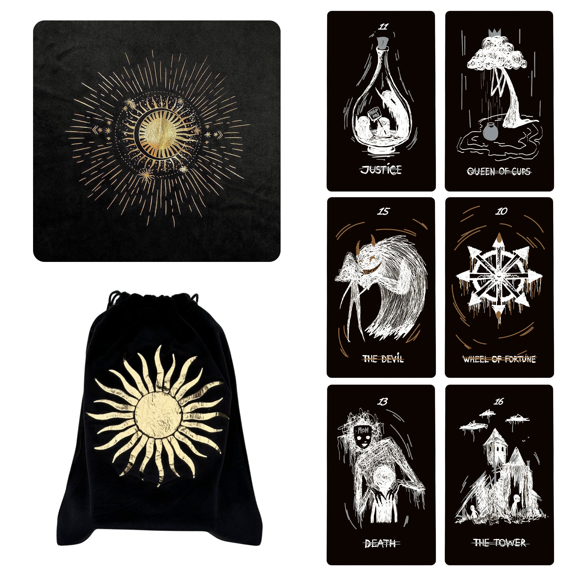 Black Fatality Tarot Cards