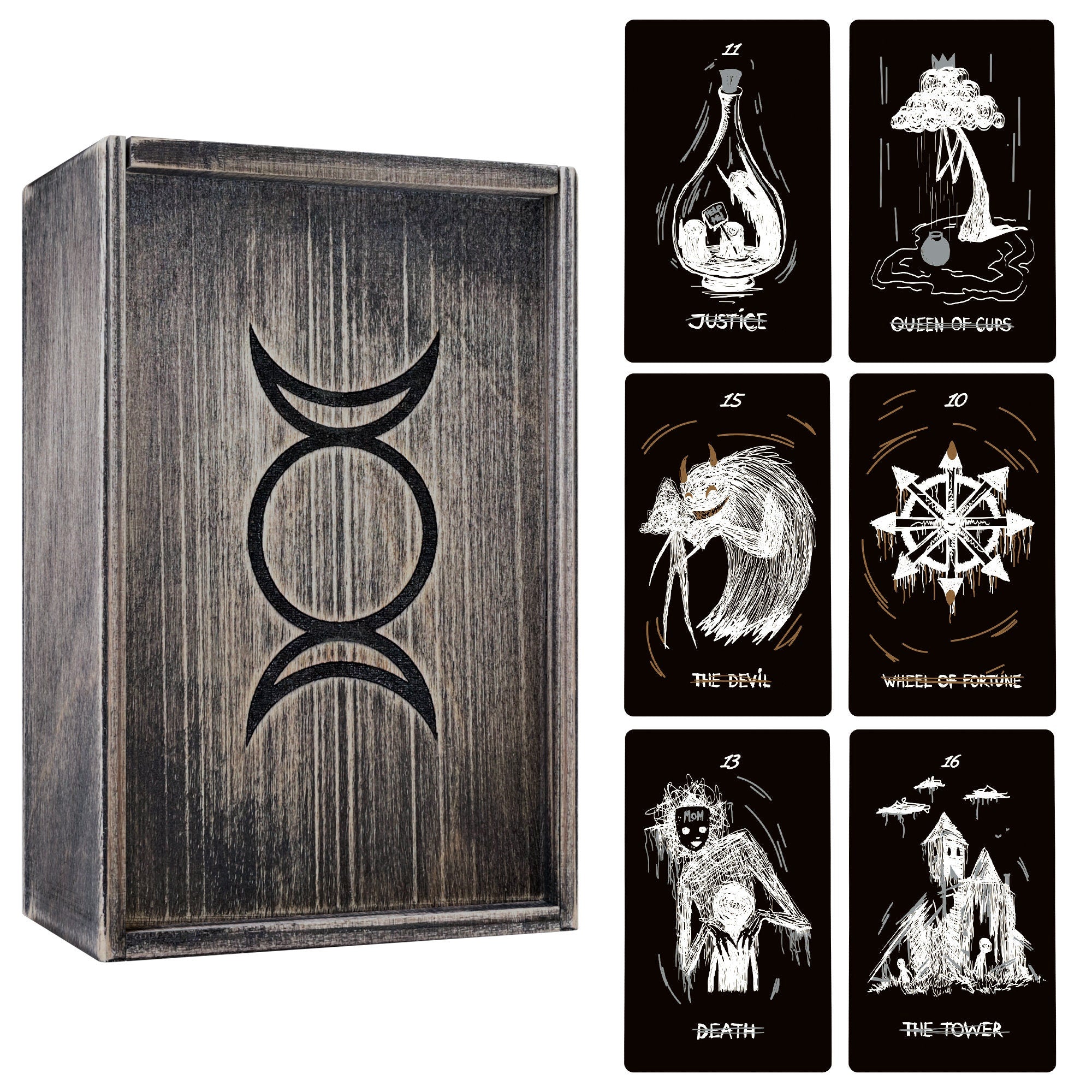 Black Fatality Tarot Cards