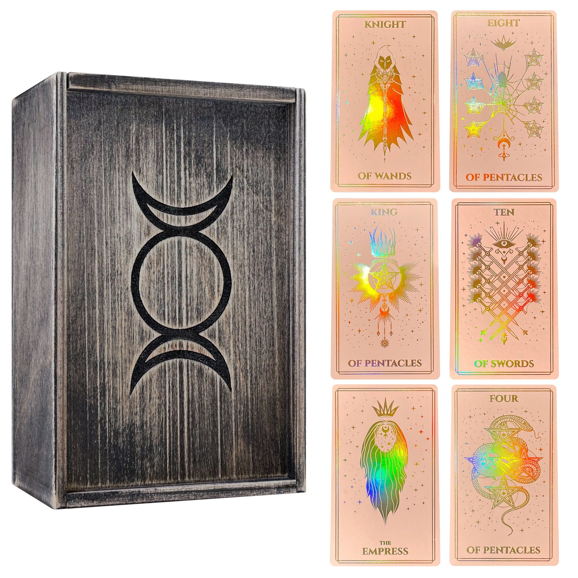 Pink Foiled Tarot Cards