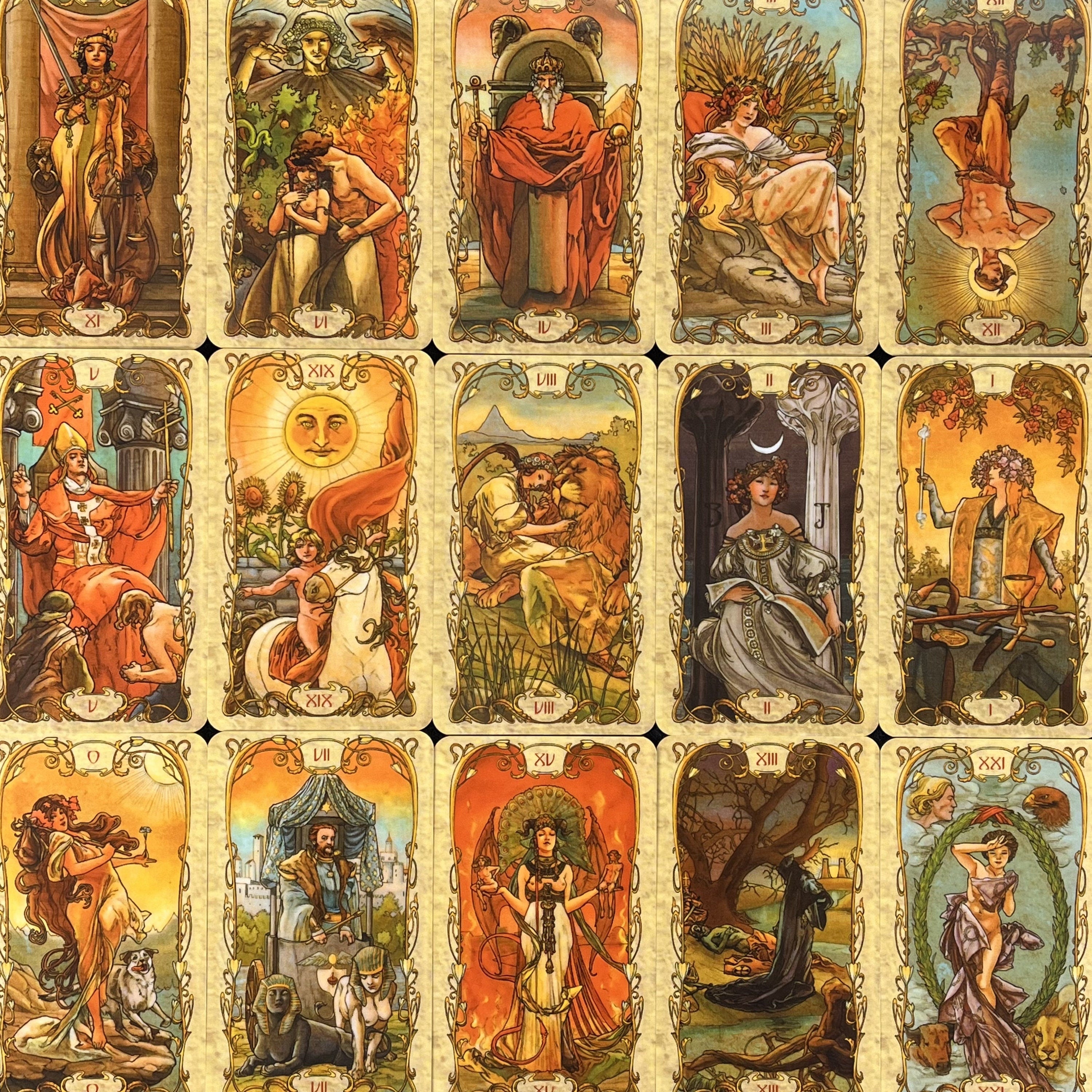 Mucha Tarot Cards