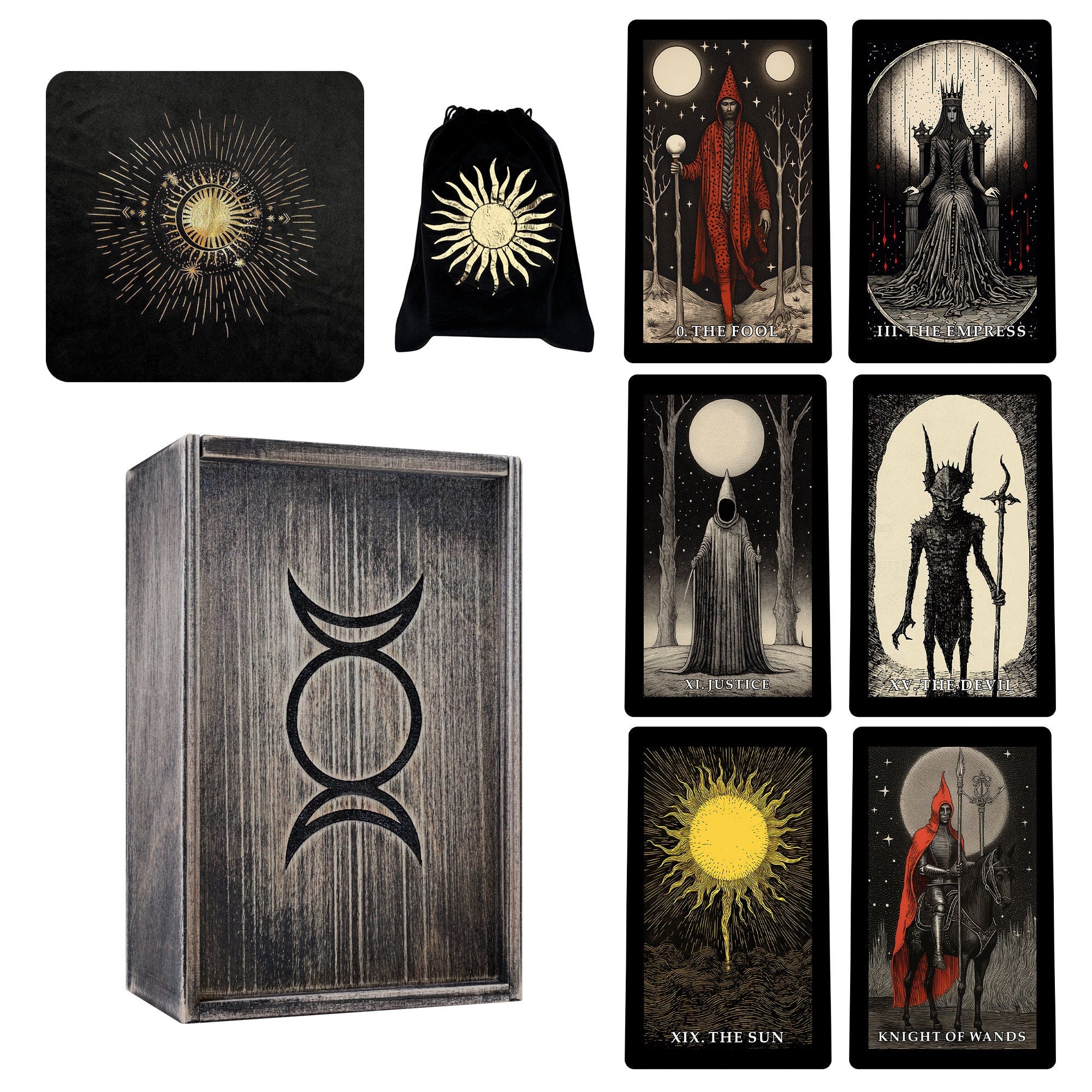 Black Tarot Cards
