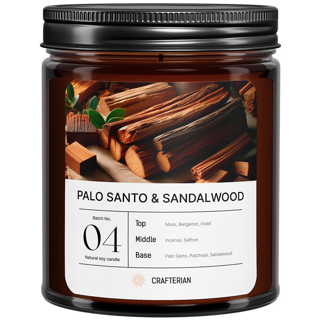 Palo Santo Aromatherapy Candle - 8oz