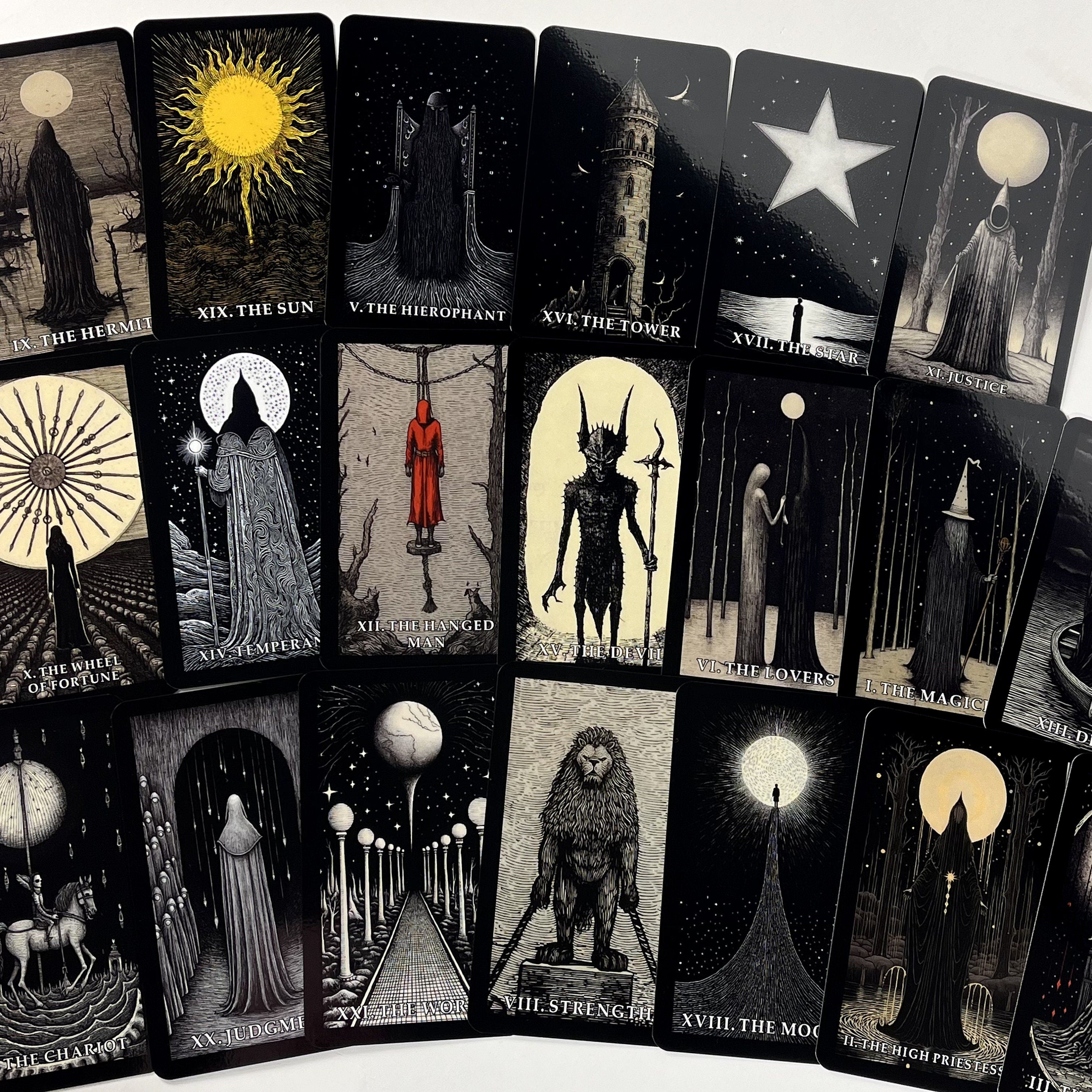 Black Tarot Cards