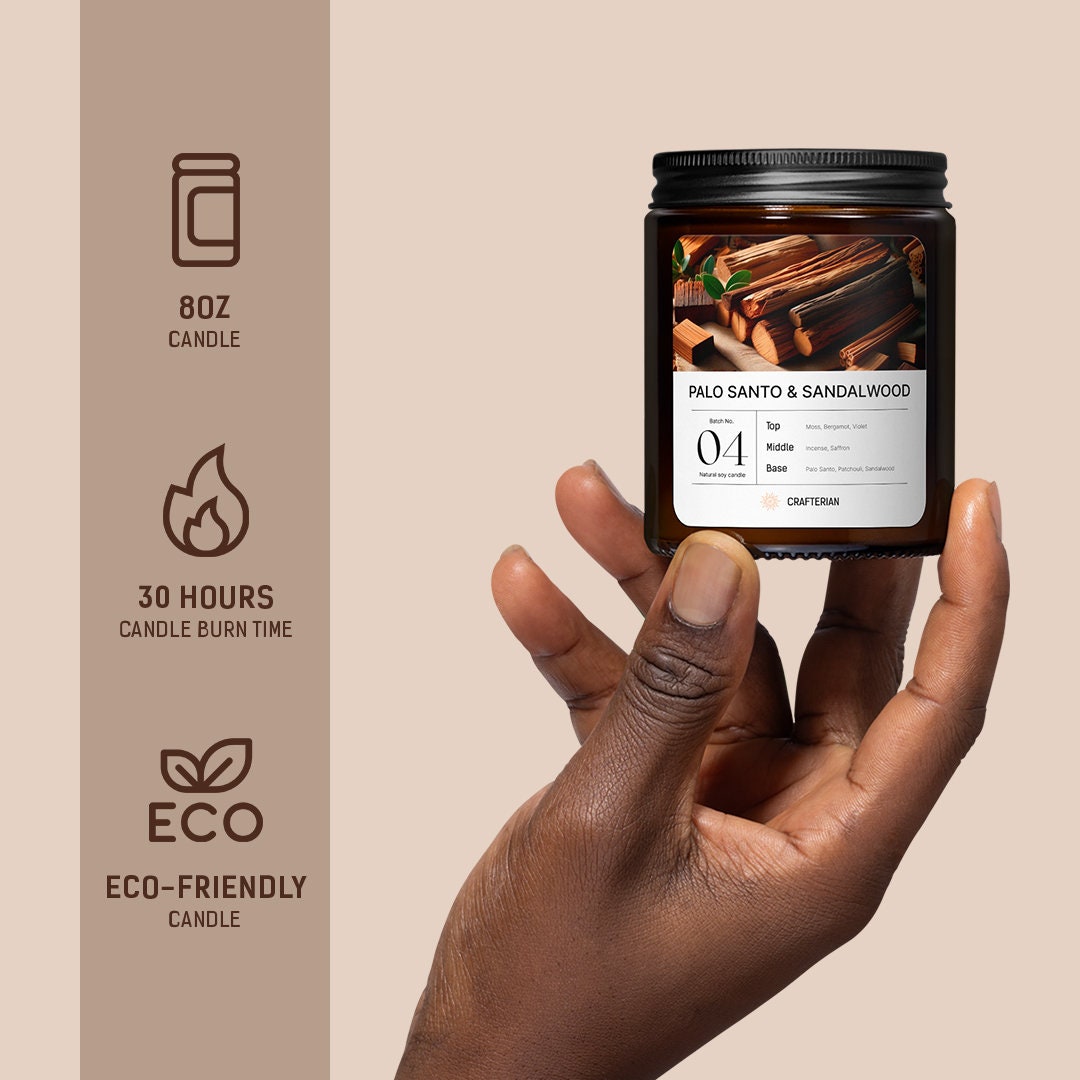 Palo Santo Aromatherapy Candle - 8oz