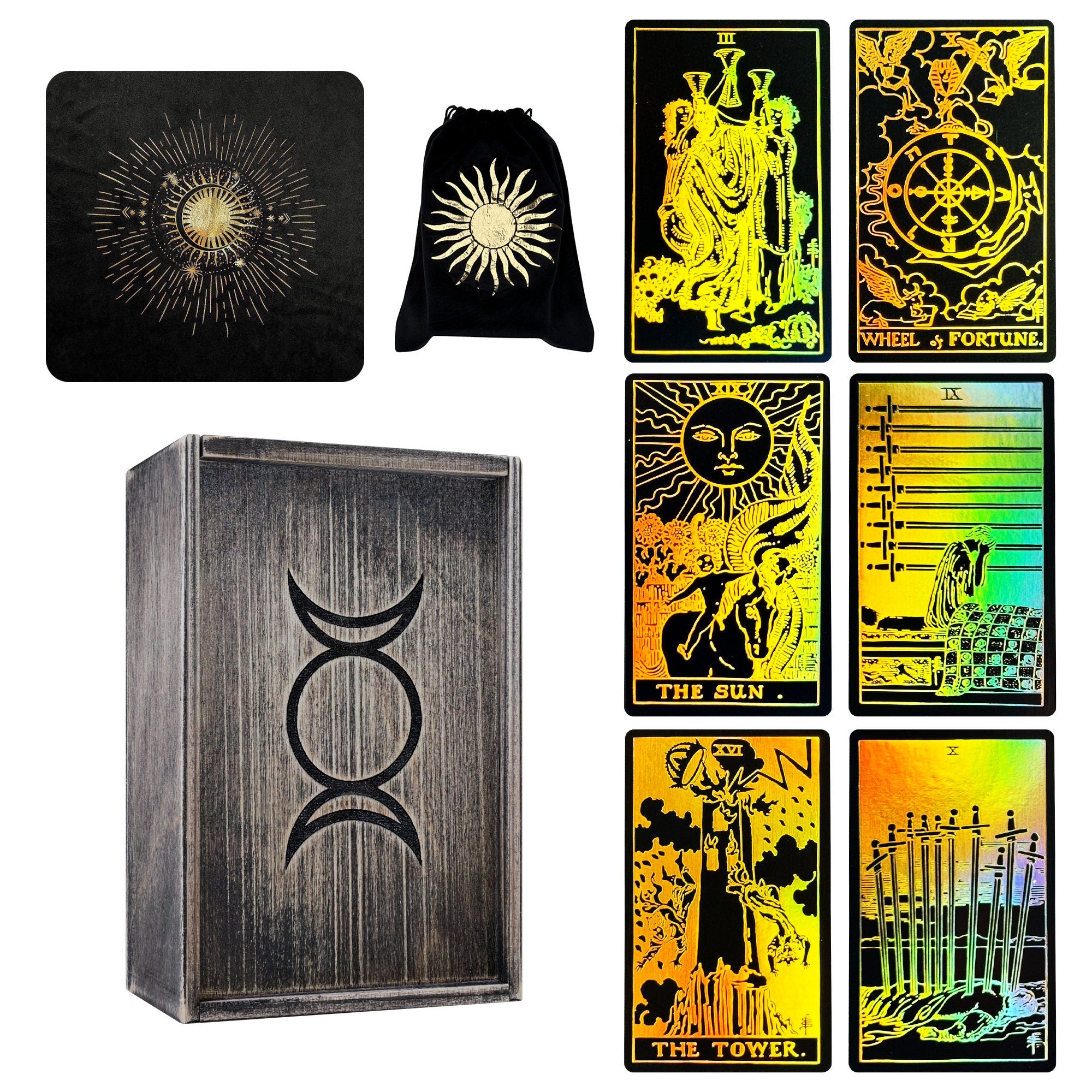 Black Foil Tarot Cards