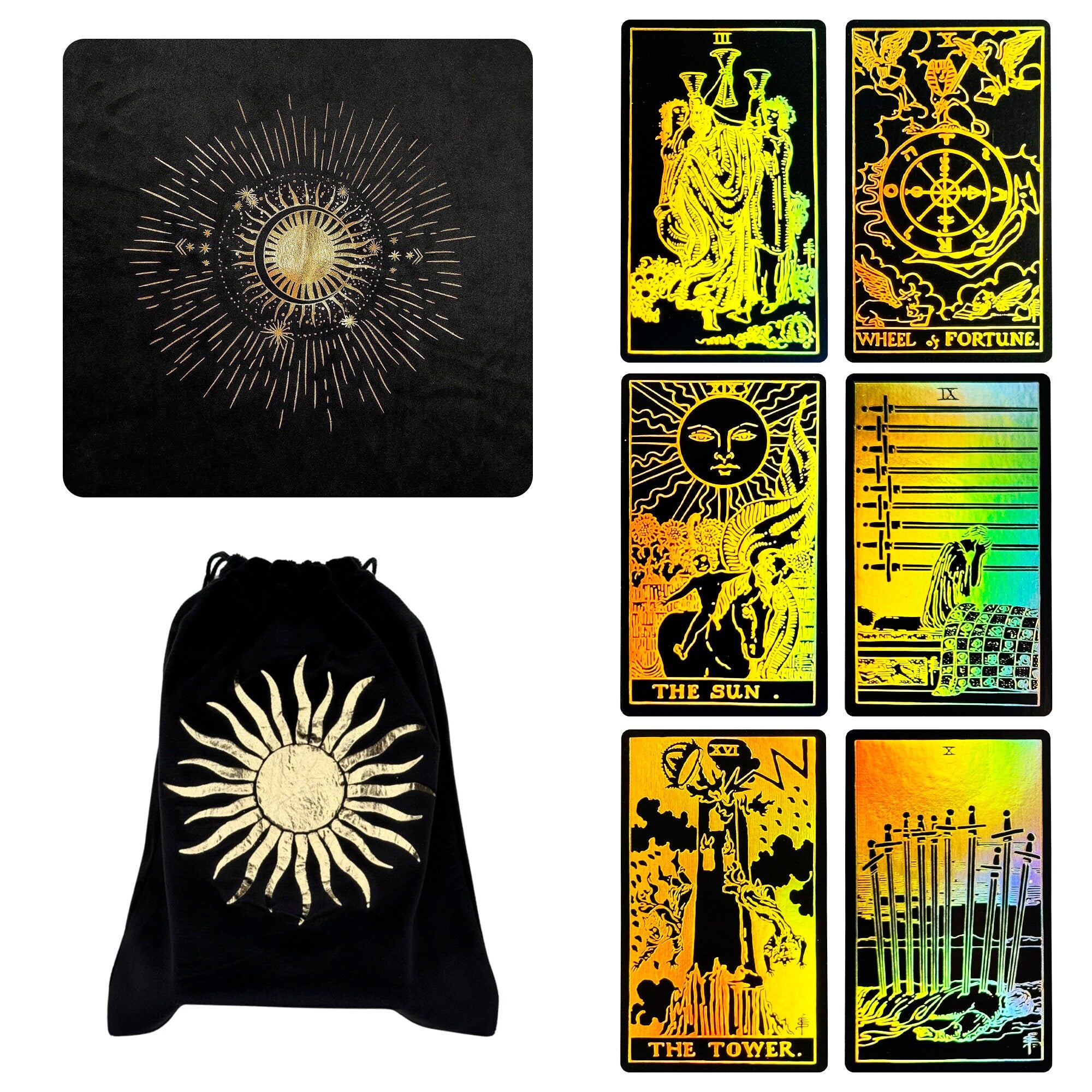 Black Foil Tarot Cards