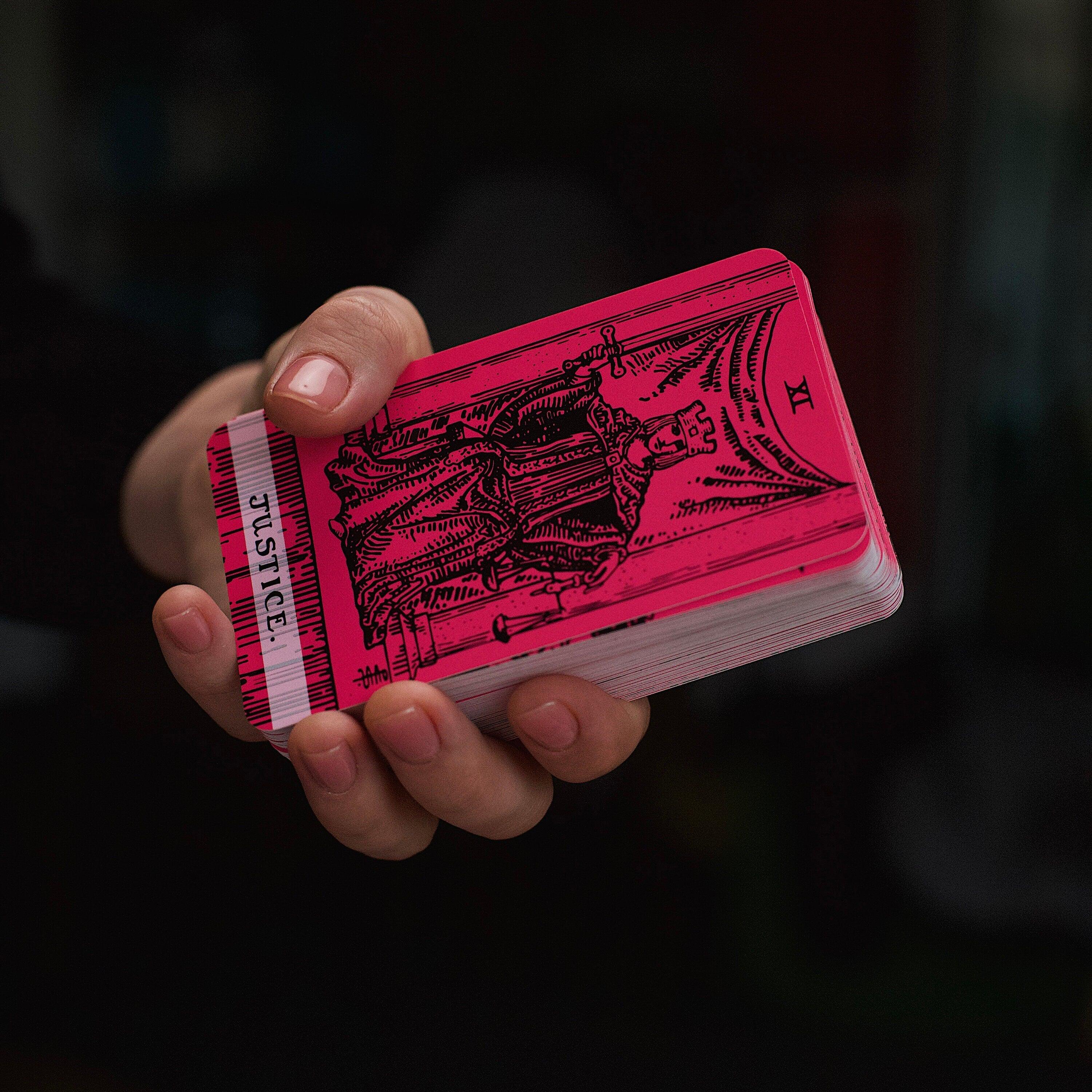 Pink Black Tarot Deck