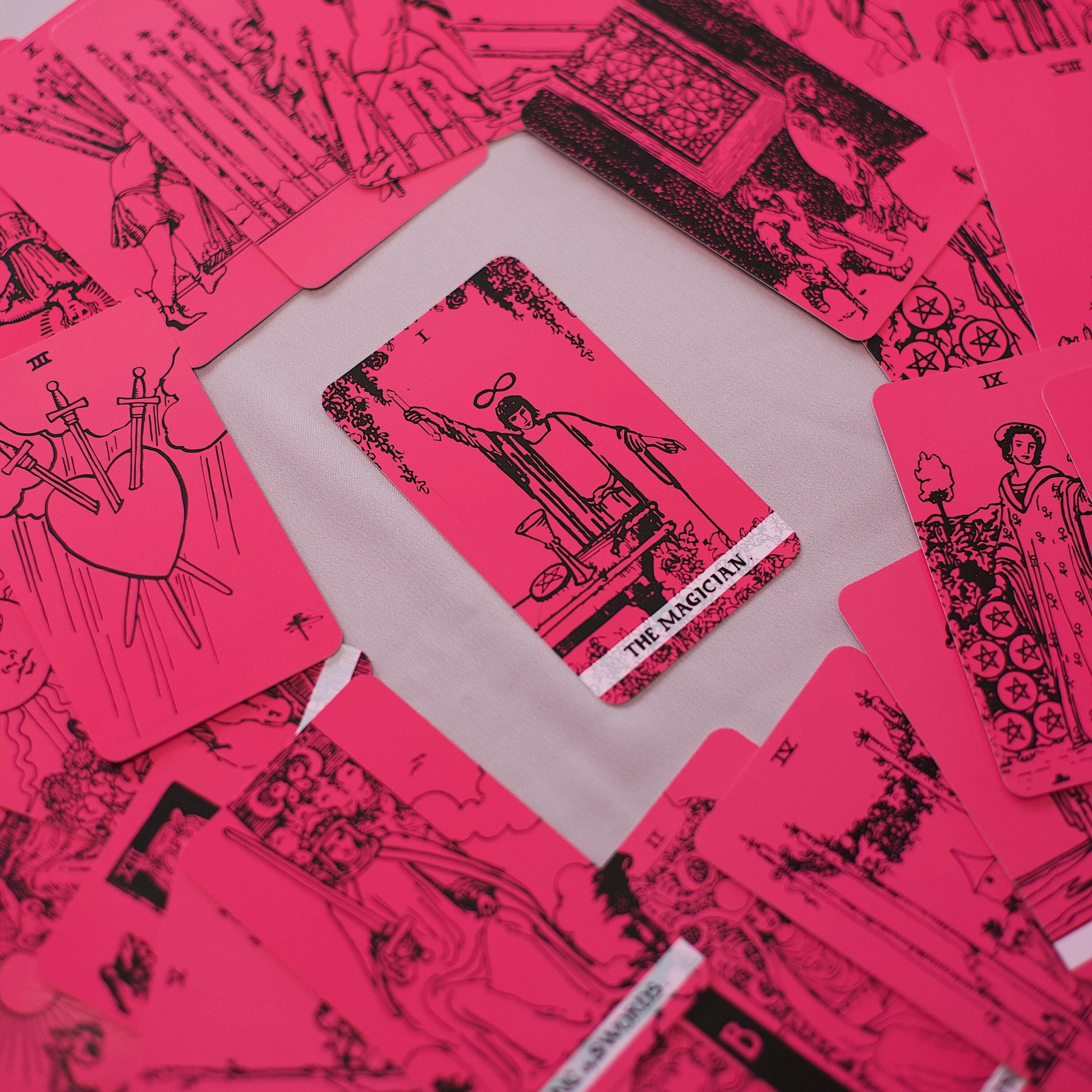 Pink Black Tarot Deck