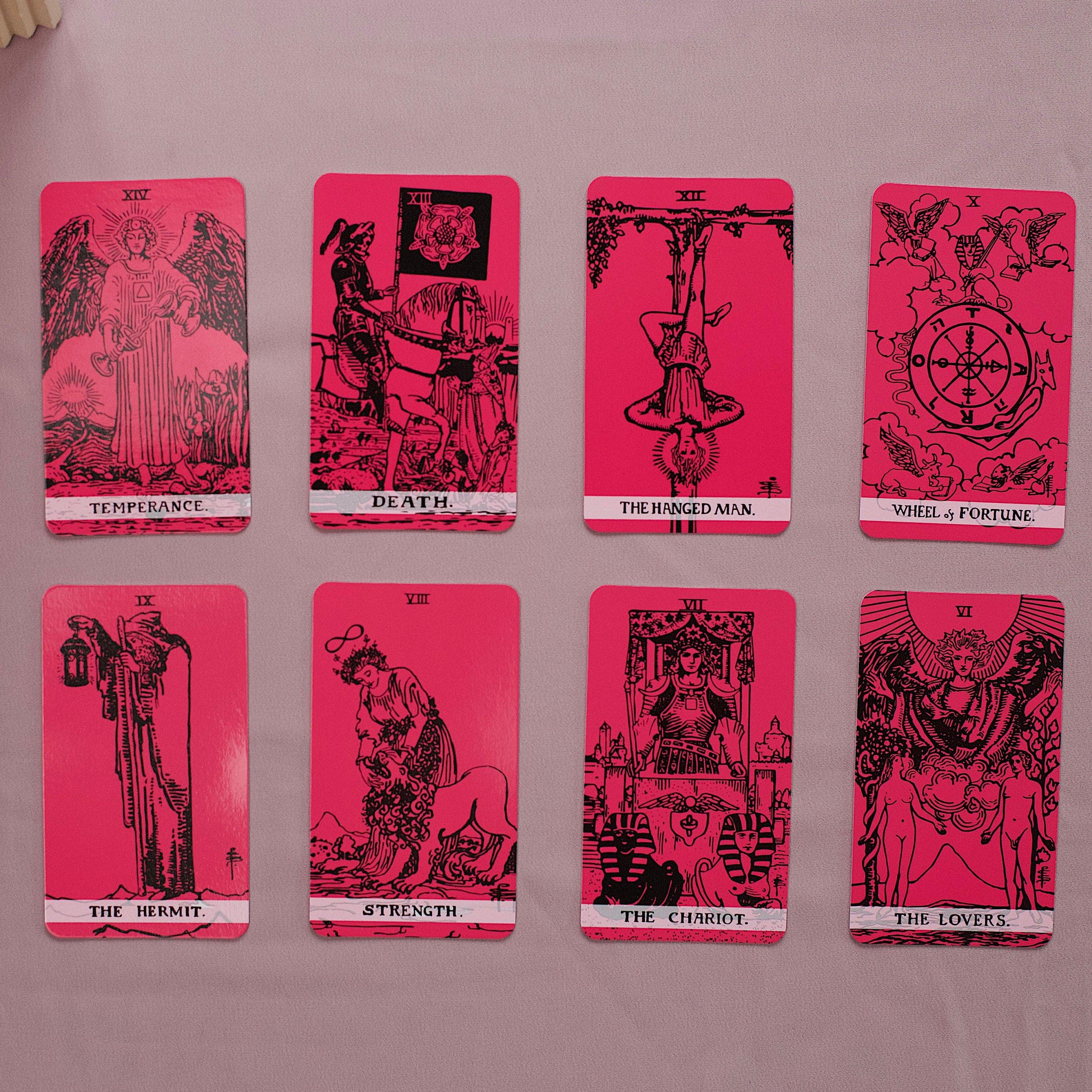 Pink Black Tarot Deck
