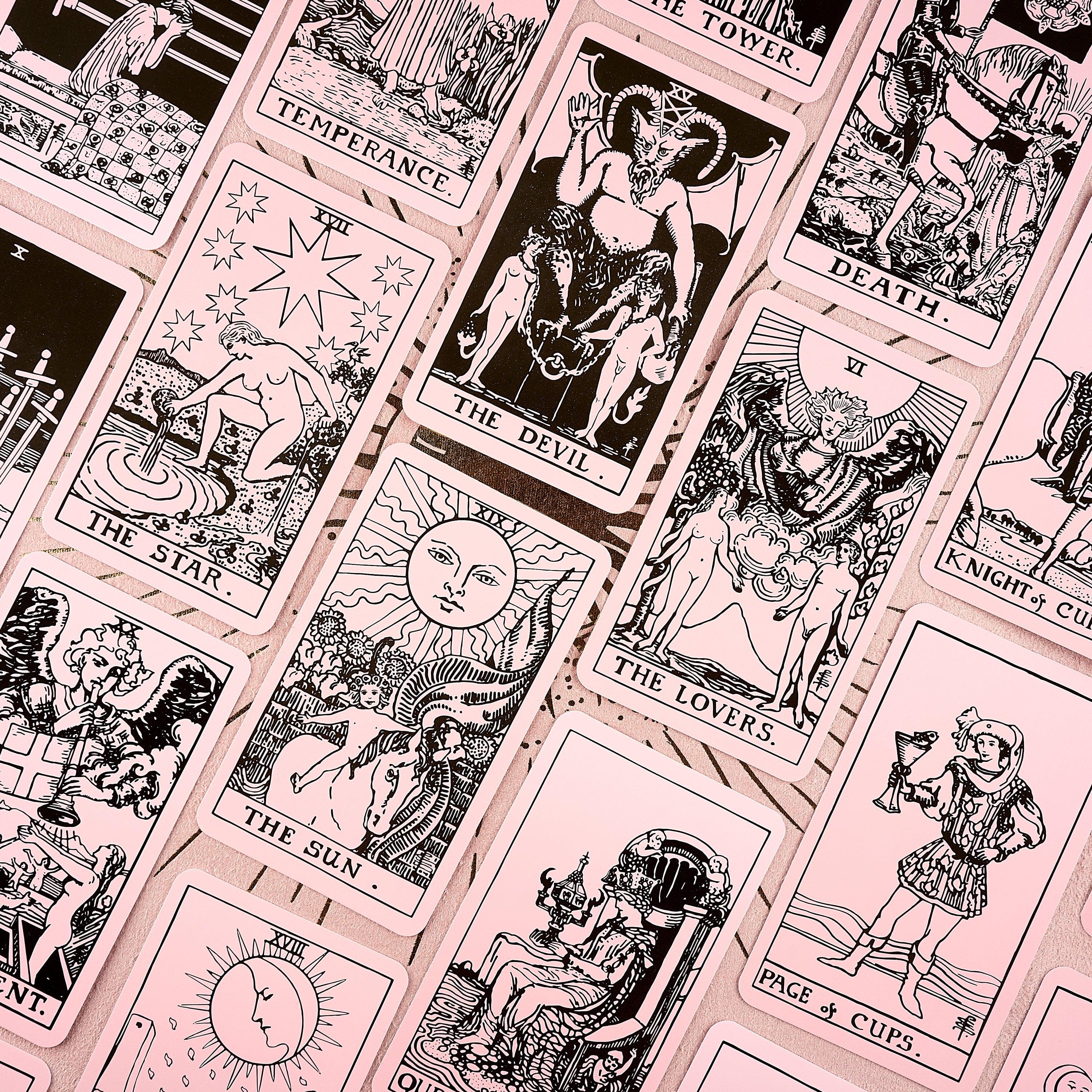 Pink Rider Tarot Cards