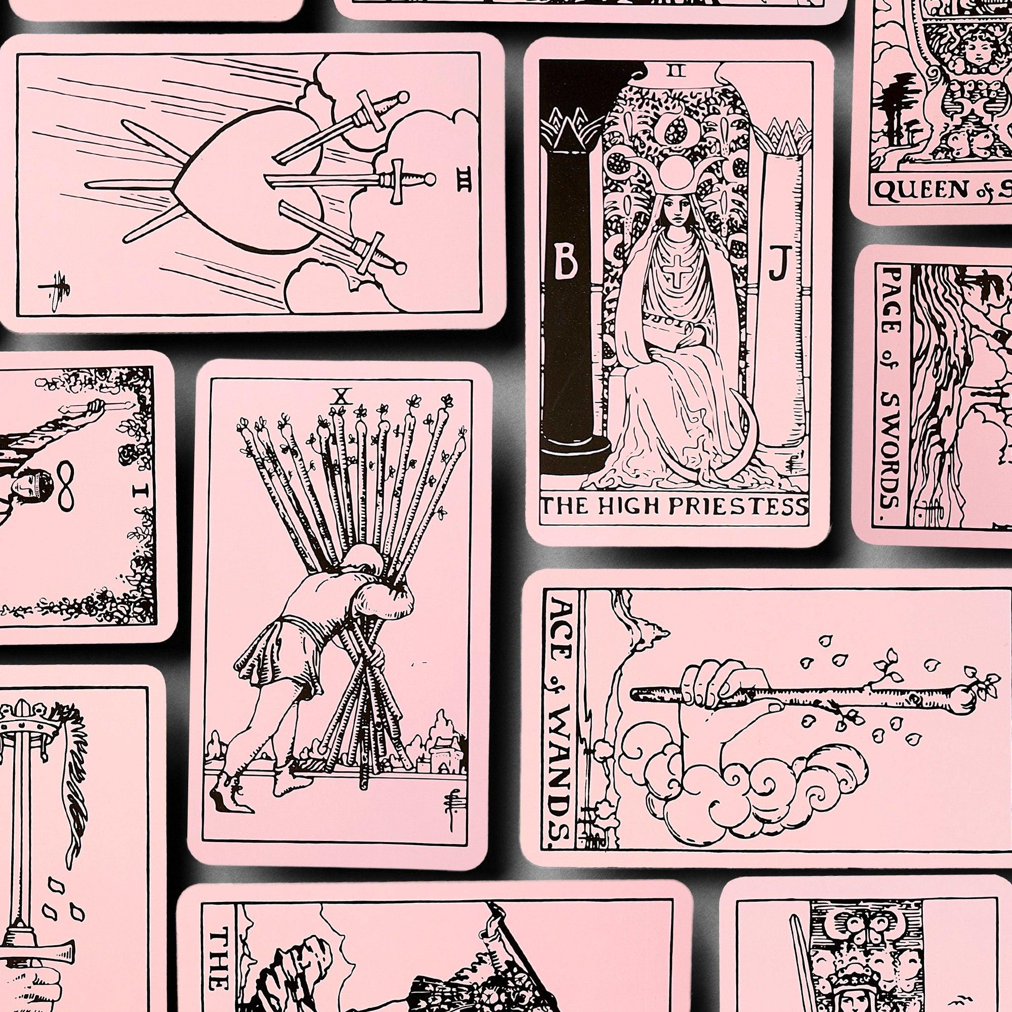 Pink Rider Tarot Cards