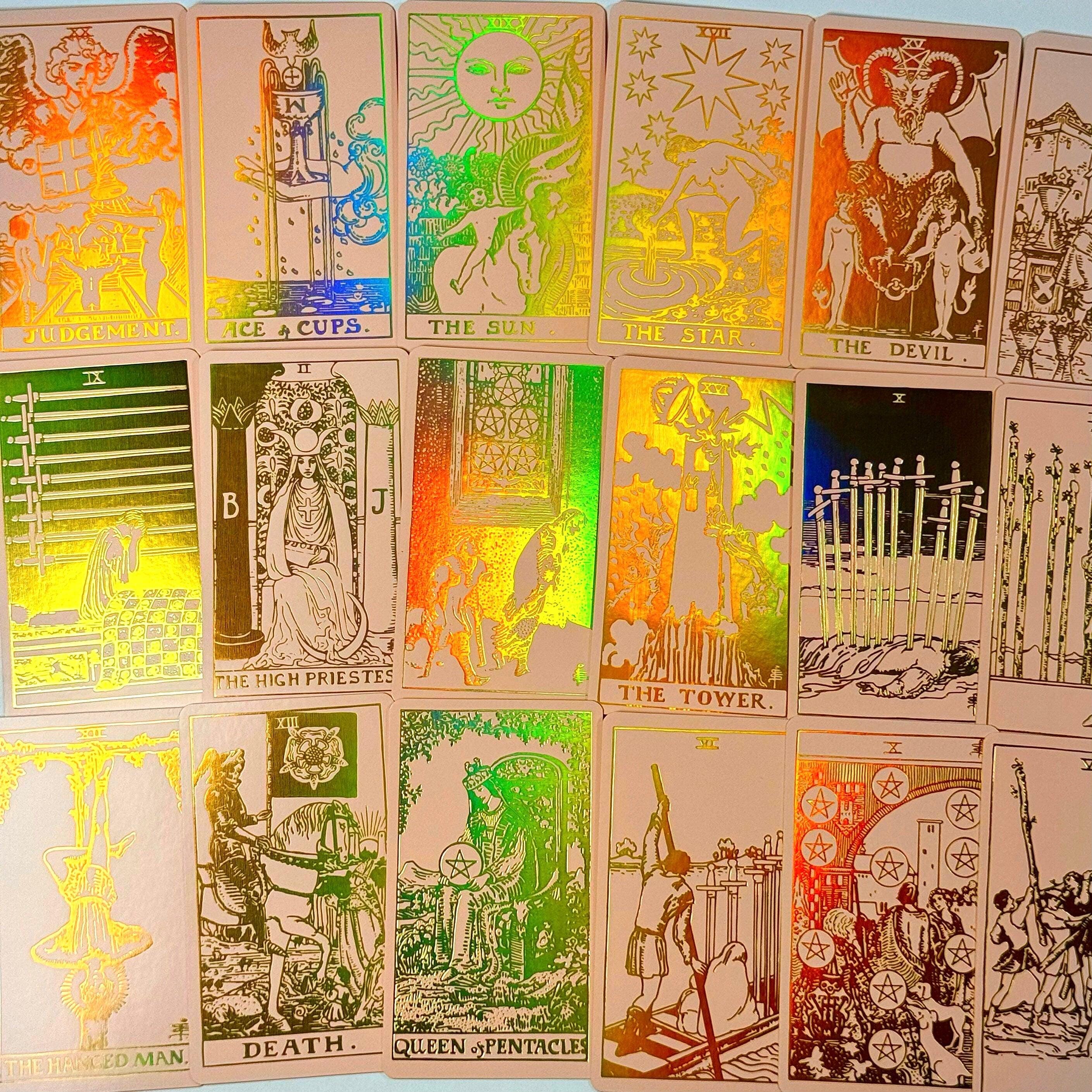 Pink Foil Tarot Cards