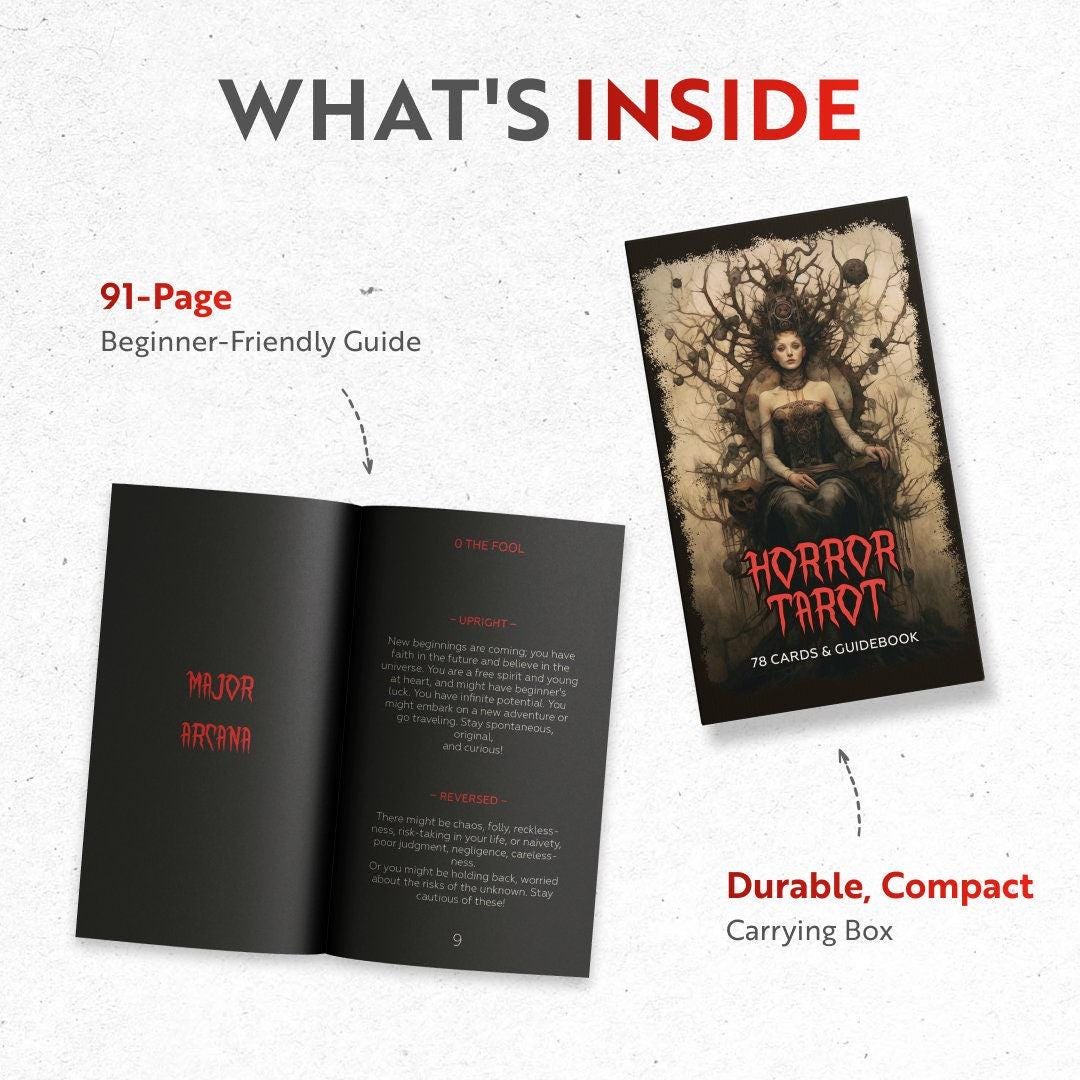 Horror Tarot Cards