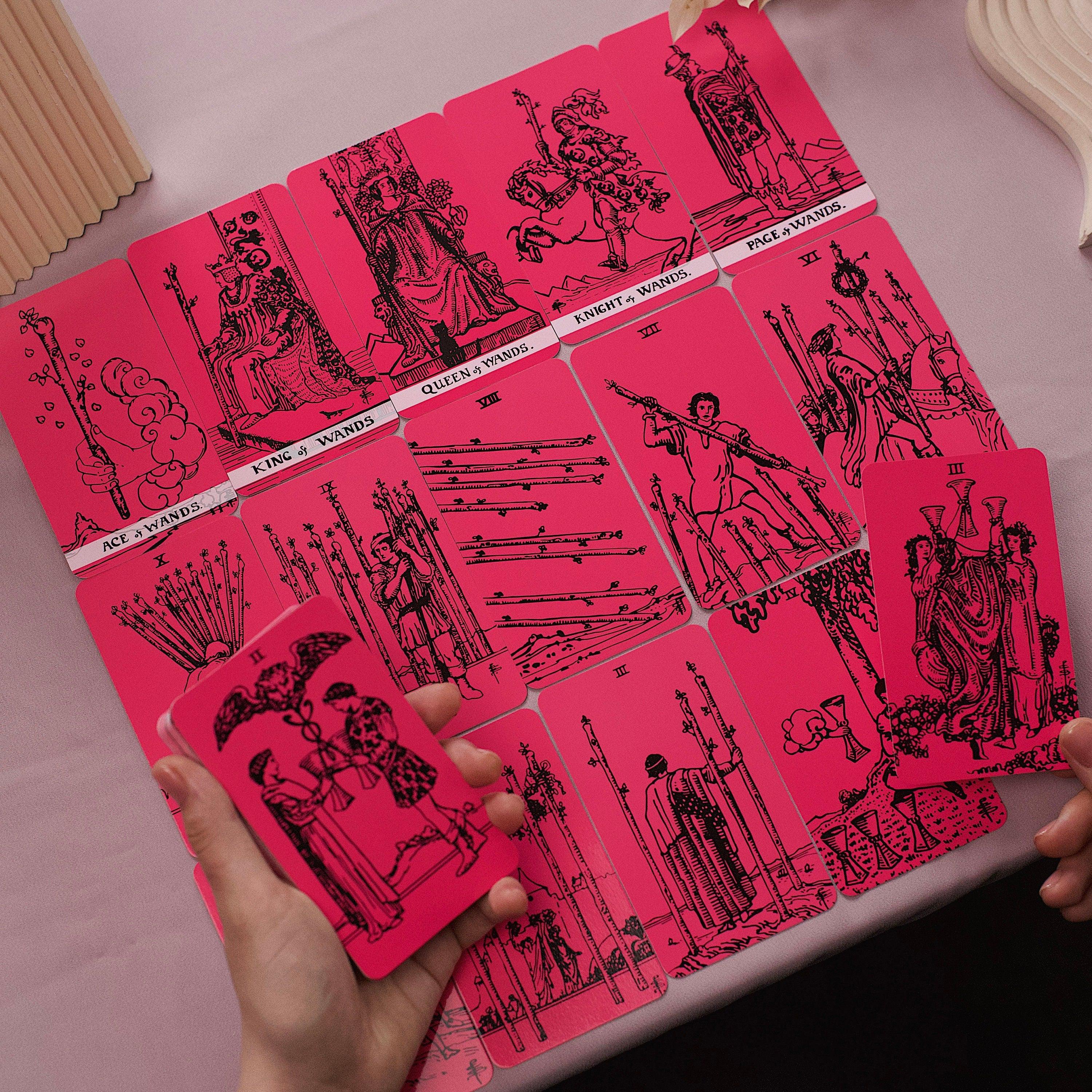 Pink Black Tarot Deck