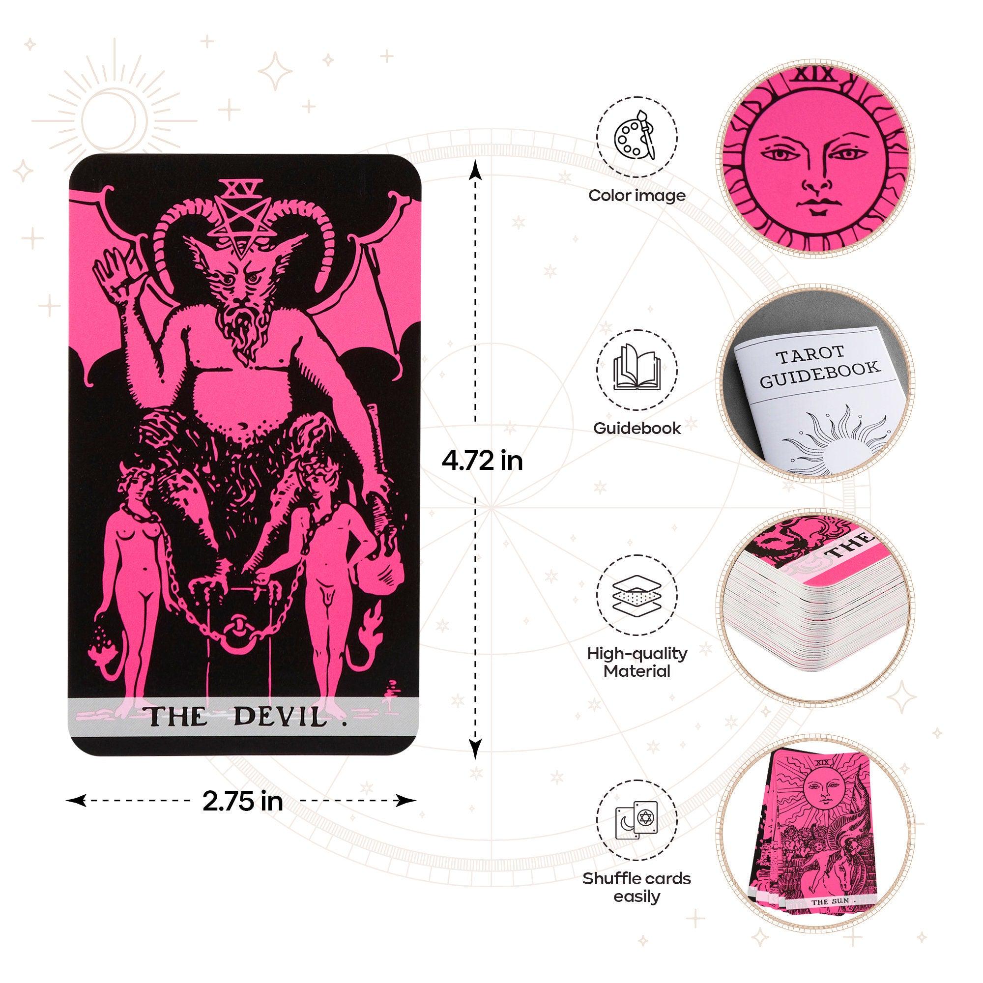 Pink Black Tarot Deck