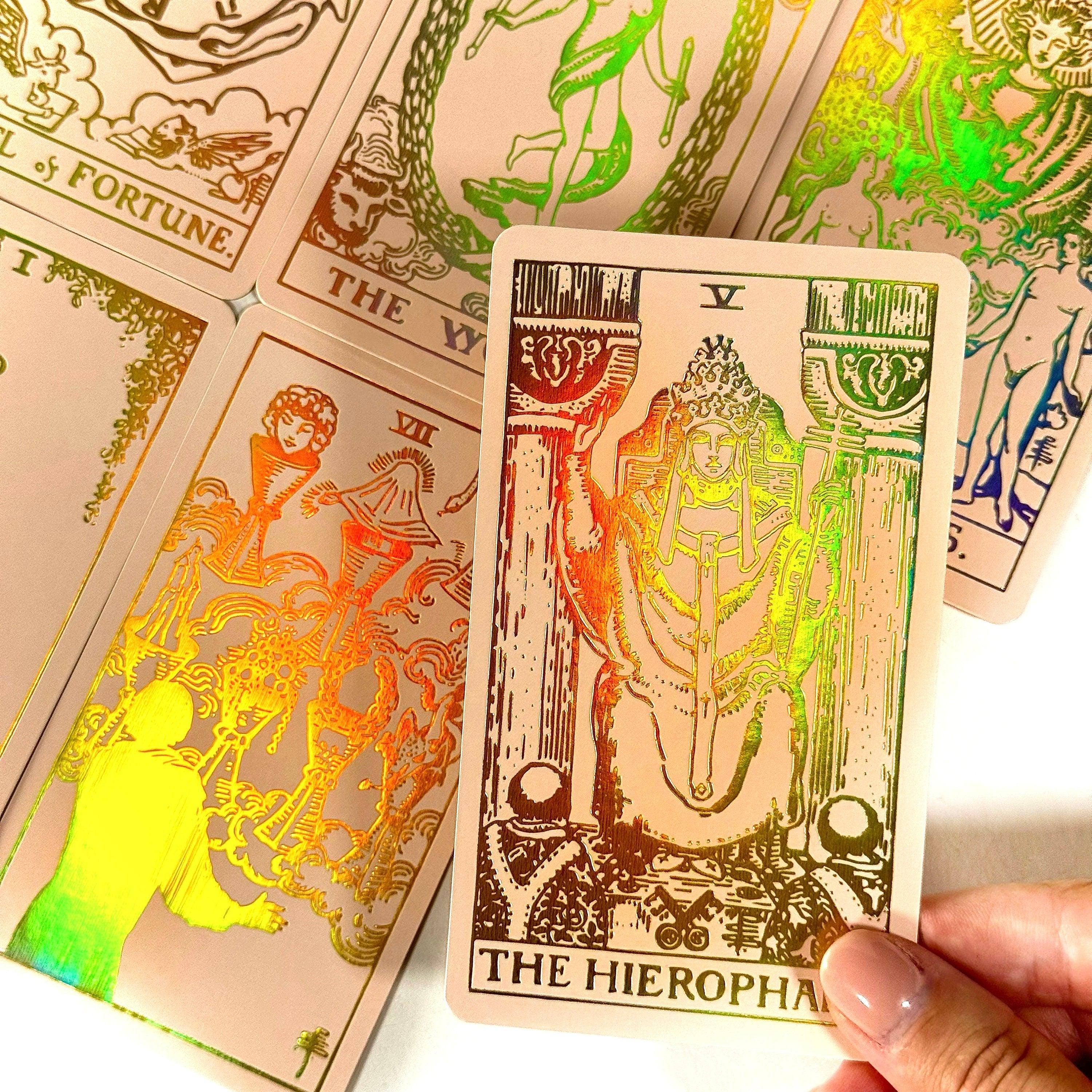 Pink Foil Tarot Cards