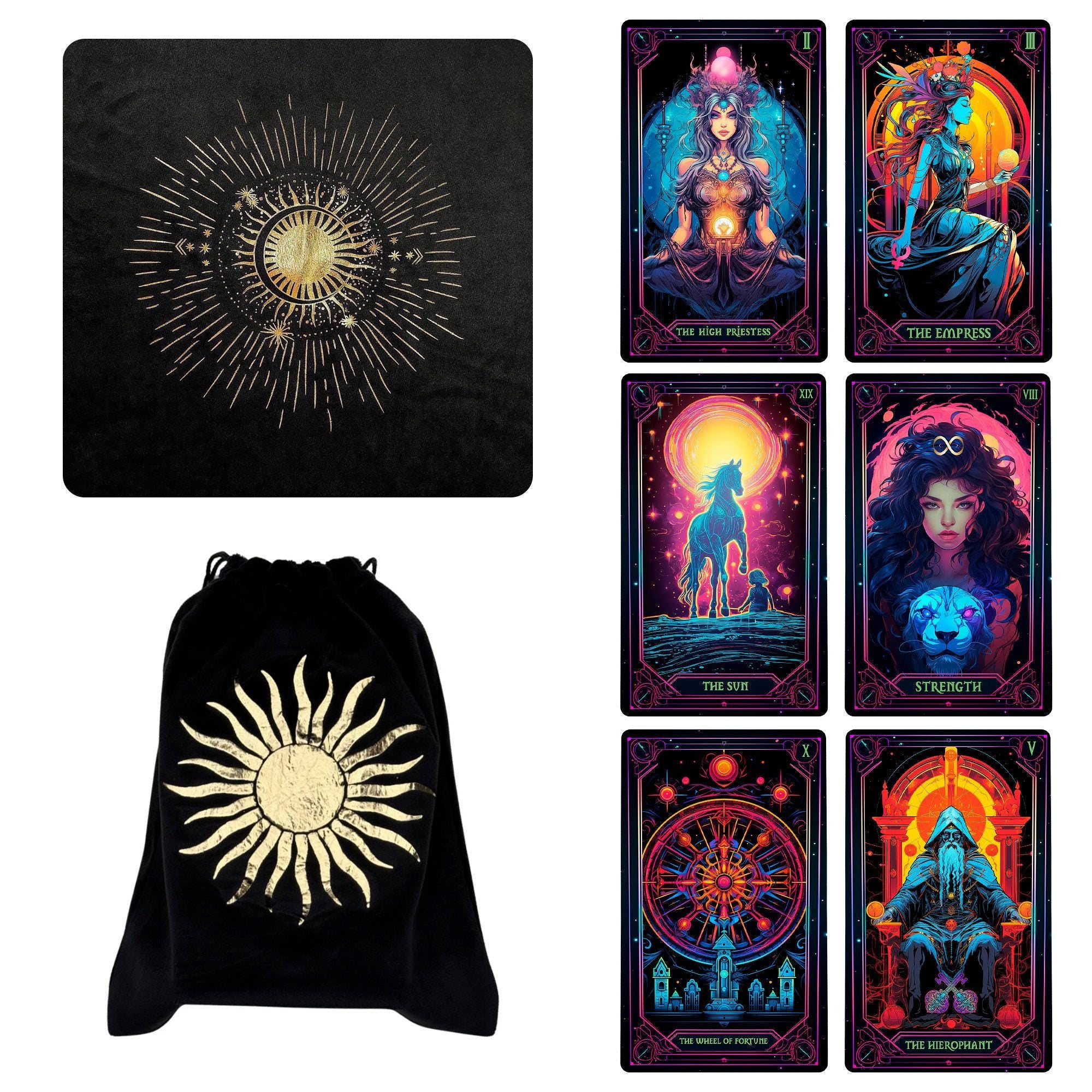 Neon Tarot Cards