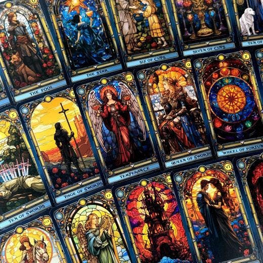Stained Glass Tarot Cards