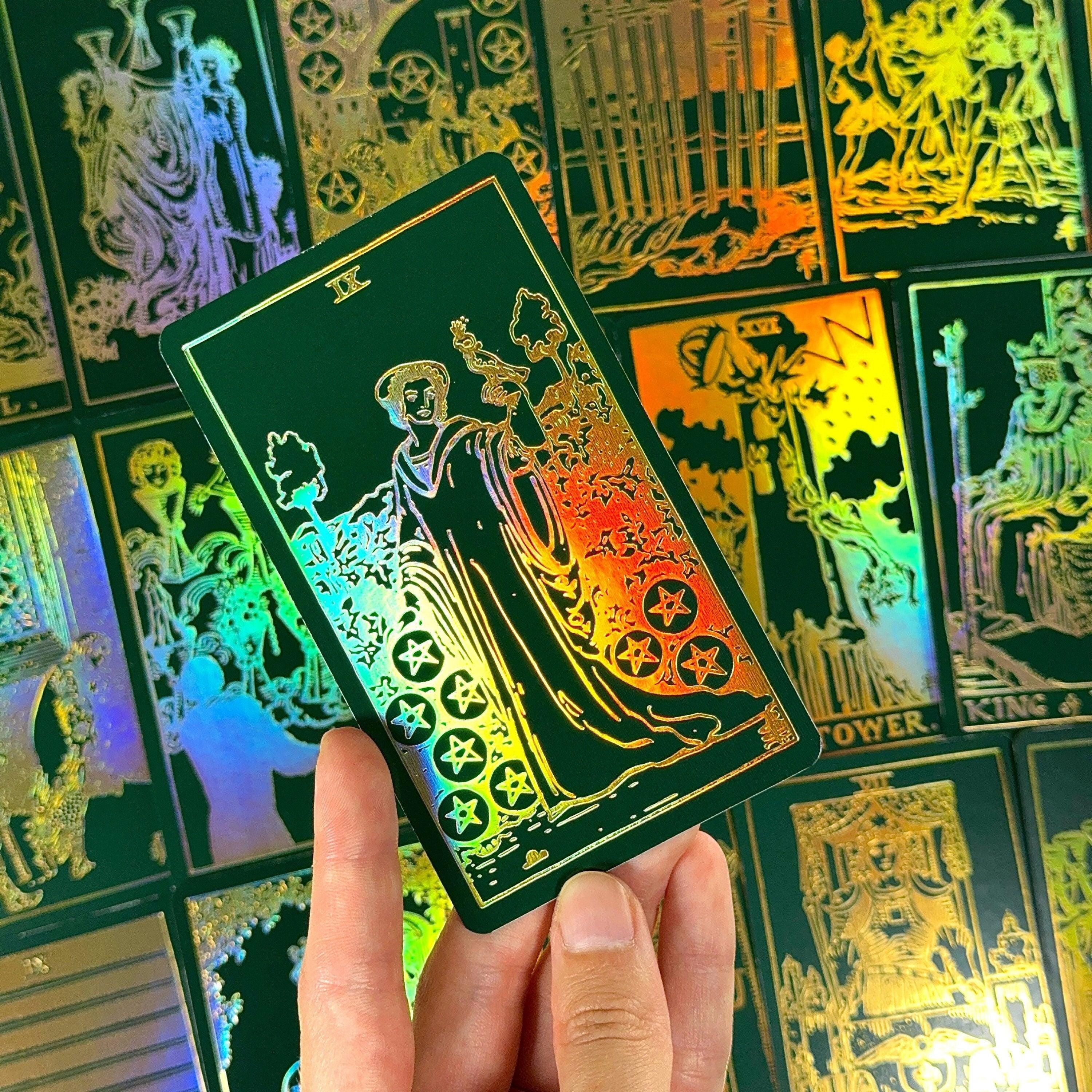Green Foil Tarot Cards