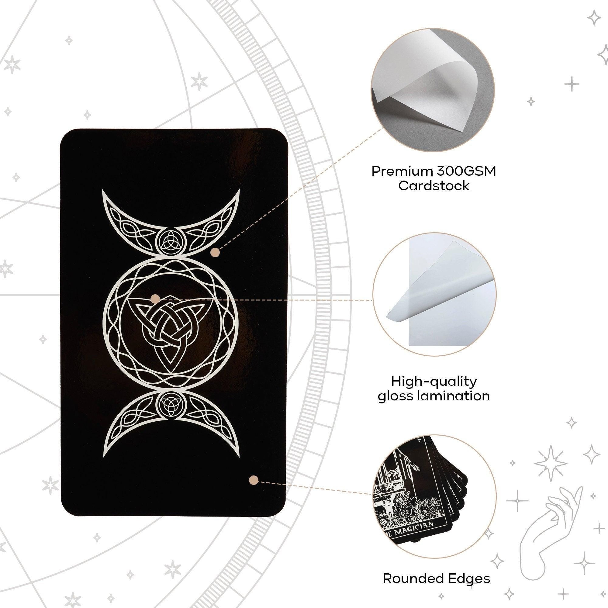 Black and White Rider Tarot Cards