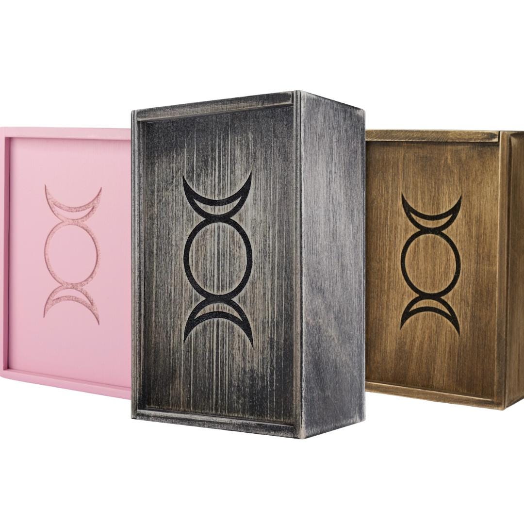 Wooden Tarot Box