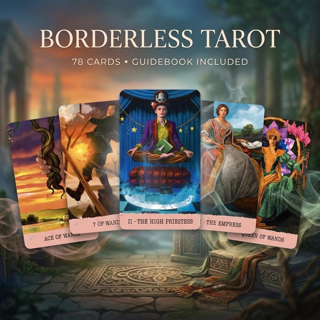 Borderless Tarot Cards