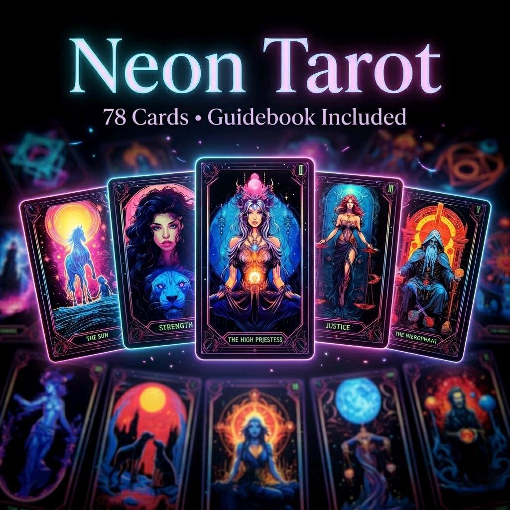 Neon Tarot Deck