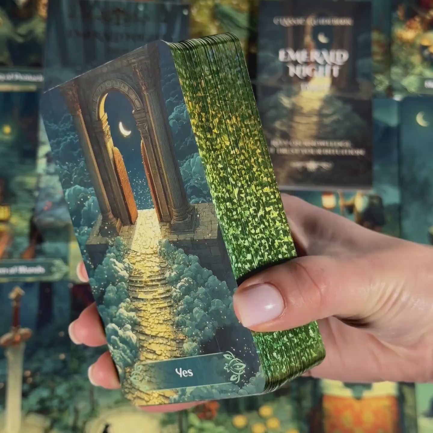 Load video: Emerald Night Tarot